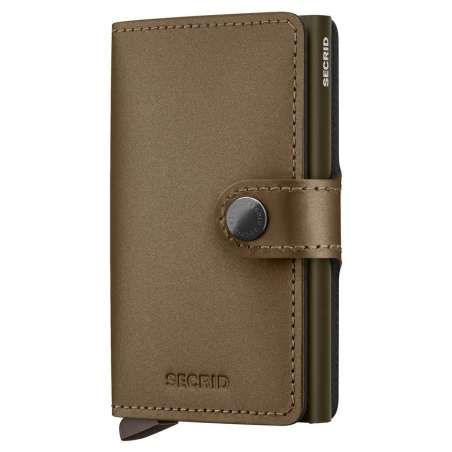 Tarjetero Secrid Miniwallet Matte, Satinado Bronce Hombre MMS-BRONZE