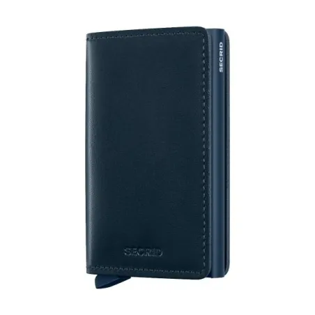 Tarjetero Secrid Slimwallet Original Azul Navy Hombre M-BLACK-NAVY