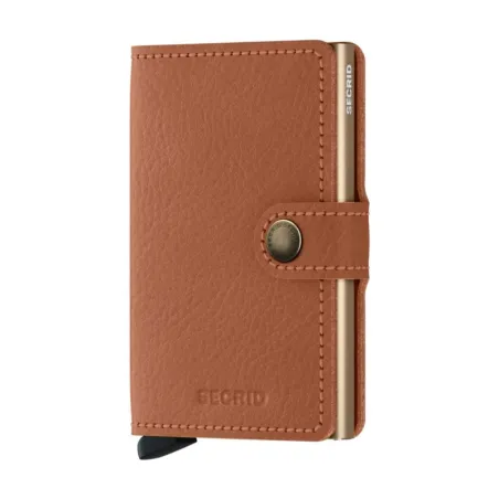 Tarjetero Secrid Miniwallet Vegetal Caramelo y Arena Hombre MVG-CARAMELLO-SAND