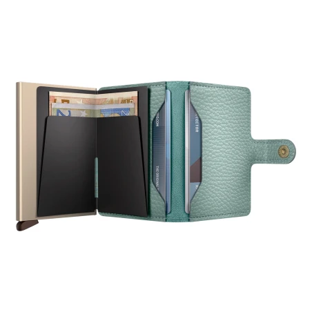 Tarjetero Secrid Miniwallet Pebble Turquesa Mujer MPE-SEA GREEN