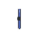 Tarjetero Secrid Miniwallet Matte, Negro y Azul Hombre MM-BLACK & BLUE