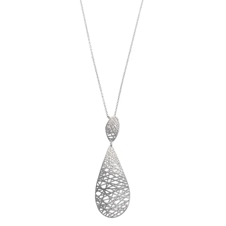 Collar Salvatore Óvalos Plata Baño Rodio 239C0010