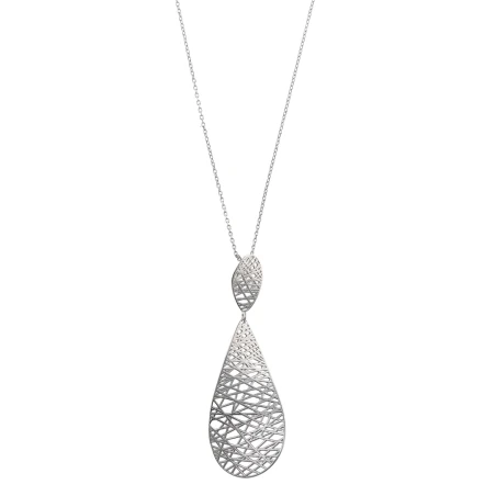 Collar Salvatore Óvalos Plata Baño Rodio 239C0010