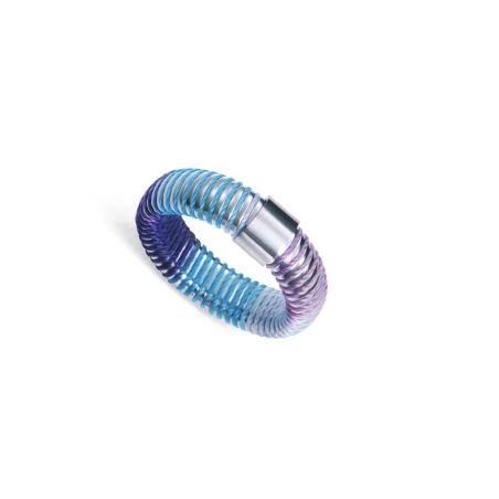 Anillo Viceroy Fashion Laura Escanes Acero Tubogas Azul y Morado 14361A01413