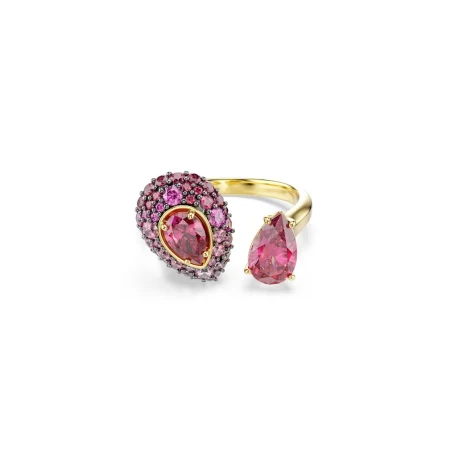 Anillo Swarovski Sublima Baño Oro y Cristales Rojos 5752898