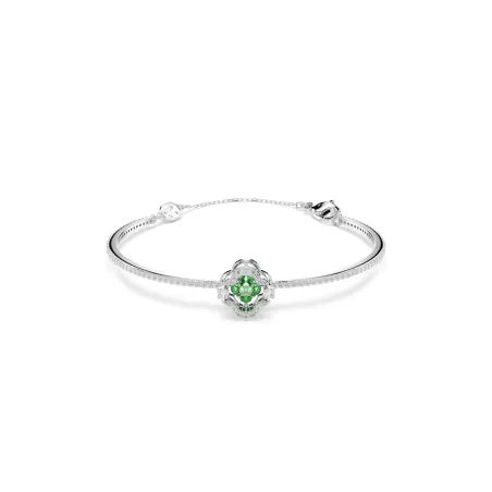 Brazalete Swarovski Una Angelic Baño Rodio Cristal Verde 5757791