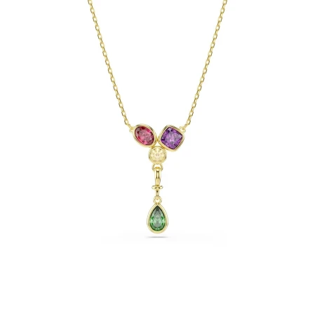 Collar Swarvoski y Imber Baño Oro y Cristales Multicolor 5753261