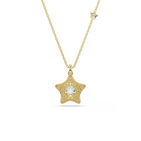 Gargantilla Swarovski Sublima Estrella Baño Oro y Cristales Blancos 5755280