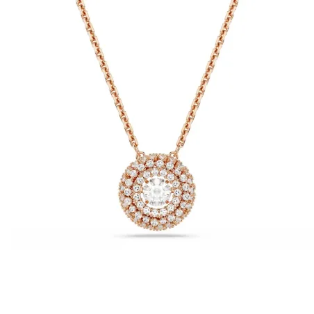Collar Swarovski Sublima Baño Oro Rosa y Cristales Blancos 5764190