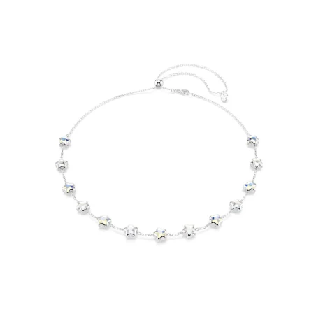 Colla Swarovski Chroma Estrellas Baño Rodio y Cristales Moonlight 5754183