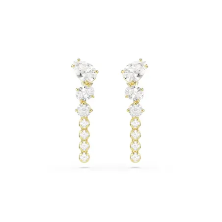 Pendientes Colgantes Swarovski Mesmera Baño Oro y Cristales Blancos 5747936
