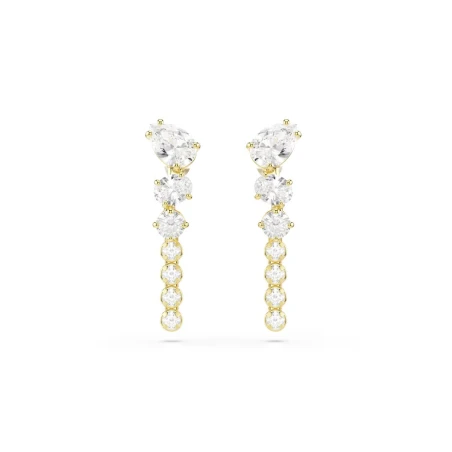 Pendientes Colgantes Swarovski Mesmera Baño Oro y Cristales Blancos 5747936