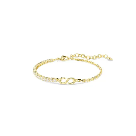 Pulsera Swarovski Matrix Baño Oro y Cristales Blancos 5753925