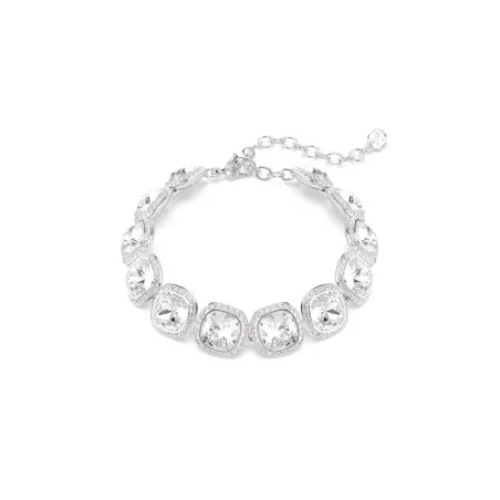 Pulsera Swarovski Una Angelic Baño Rodio y Cristales Blancos 5751558