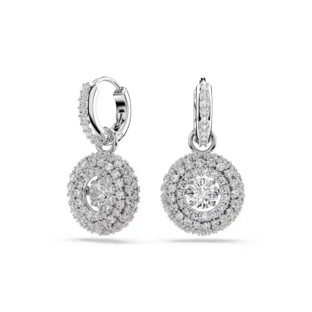 Pendientes Swarovski Sublima Baño Rodio y Cristales Blancos 5738193