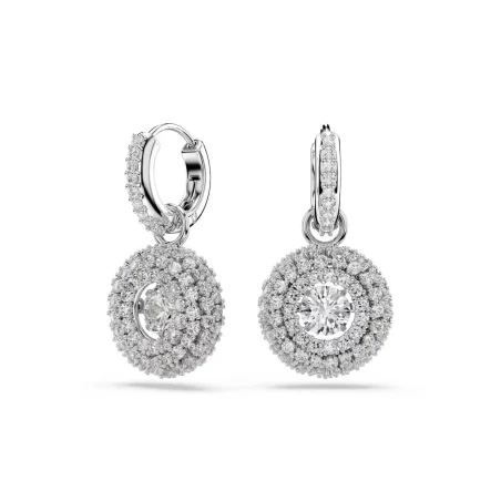 Pendientes Swarovski Sublima Baño Rodio y Cristales Blancos 5738193