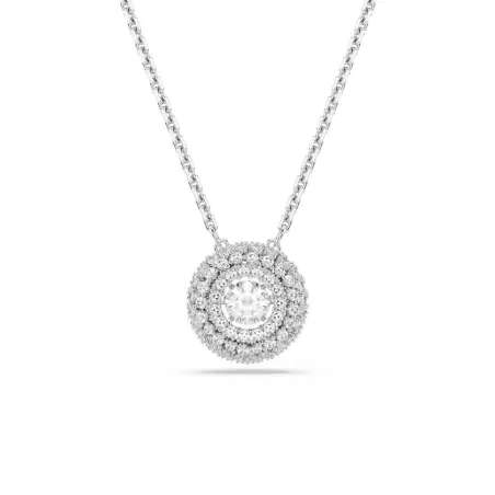 Collar Swarovski Sublima Baño Rodio y Cristales Blancos 5738246
