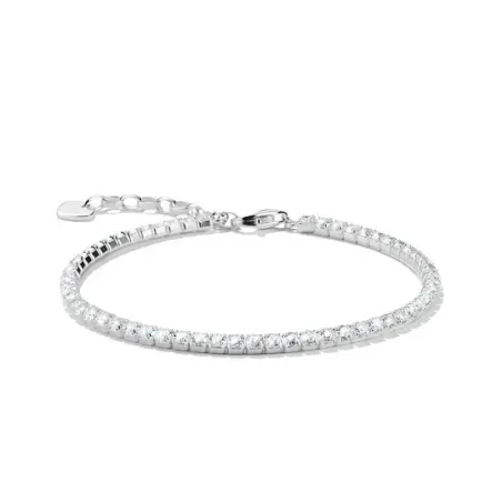 Pulsera Thomas Sabo Tenis Plata y Circonitas Blacas A2209-051-11-L19V