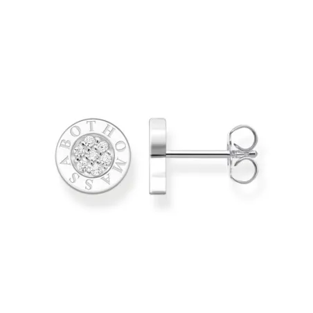 Pendientes Thomas Sabo Botón Plata y Circonitas Pavé H1547-051-14