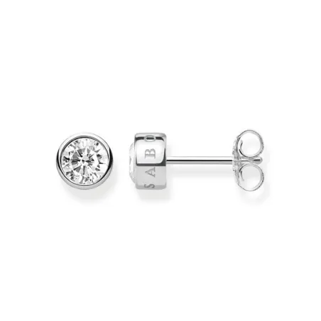 Pendientes Thomas Sabo Botón Plata y Circonita Blanca H1963-051-14