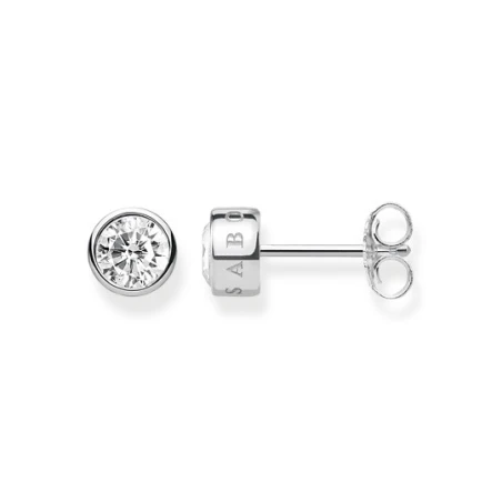 Pendientes Thomas Sabo Botón Plata y Circonita Blanca H1963-051-14
