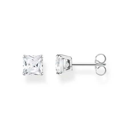 Pendientes Thomas Sabo Botón Plata y Circonita Blanca H2174-051-14