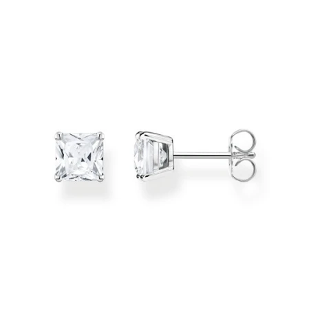 Pendientes Thomas Sabo Botón Plata y Circonita Blanca H2174-051-14