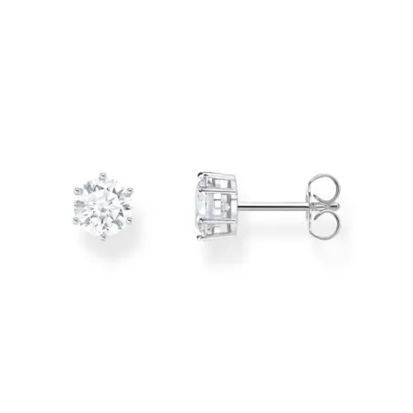 Pendientes Thomas Sabo Botón Plata y Circonita Blanca H2301-051-14
