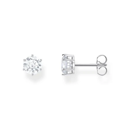 Pendientes Thomas Sabo Botón Plata y Circonita Blanca H2301-051-14