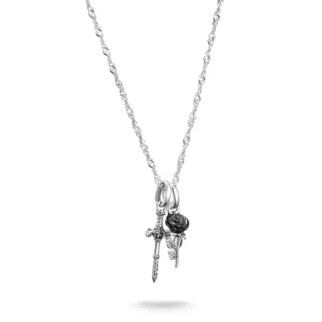 Collar Thomas Sabo True Romance Espada y Rosa Plata KE2352-691-11-L45V