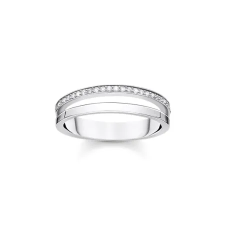 Anillo Doble Thomas Sabo Plata y Circonitas Blancas TR2316-051-14