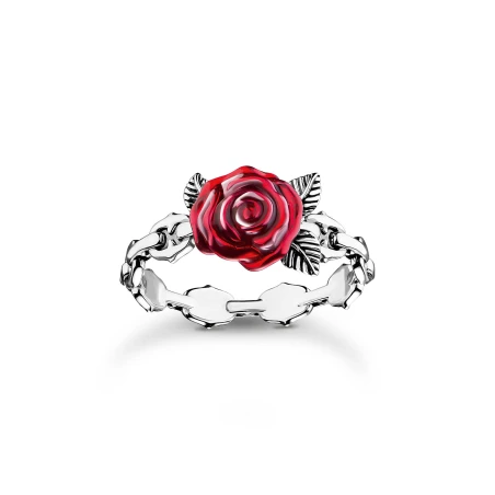 Anillo Thomas Sabo Roses Romance Plata TR2482-664-10
