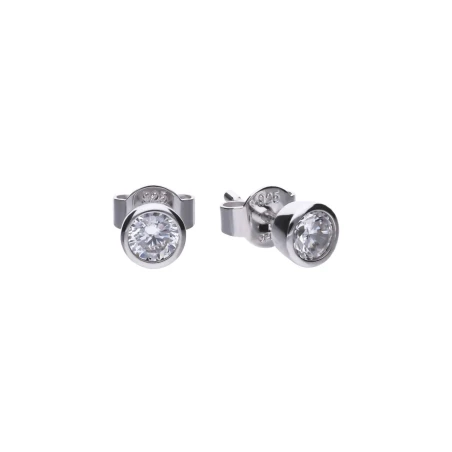 Pendientes DiamonFire Mujer Plata y Circonita blanca 0,5 ct E6630