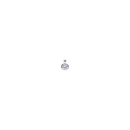 Colgante Diamonfire Carats Plata Triple Baño y Circonita 0,75 ct P4642
