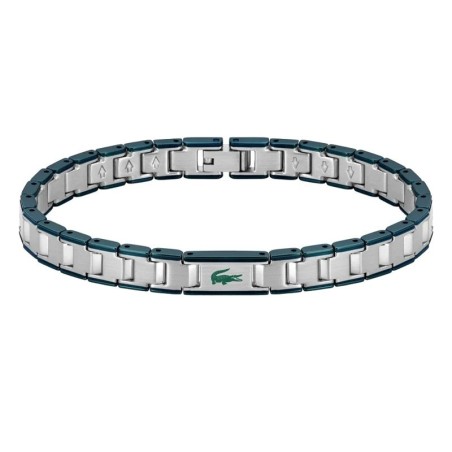 Pulsera Lacoste Acero Plateado y Azul Hombre 2040590
