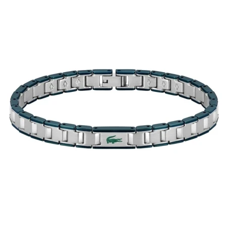 Pulsera Lacoste Acero Plateado y Azul Hombre 2040590