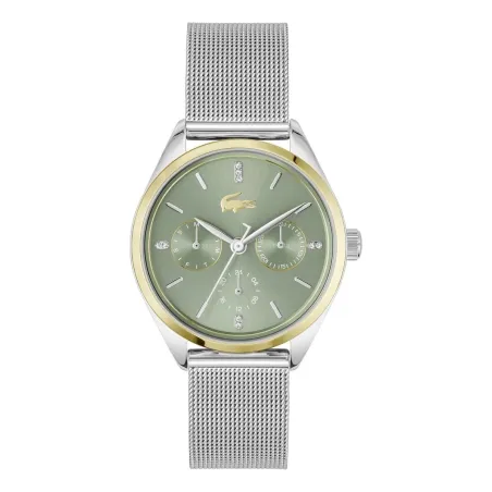 Reloj Lacoste Atena Plateado, Dorado y Verde Multifunción Mujer 2001498