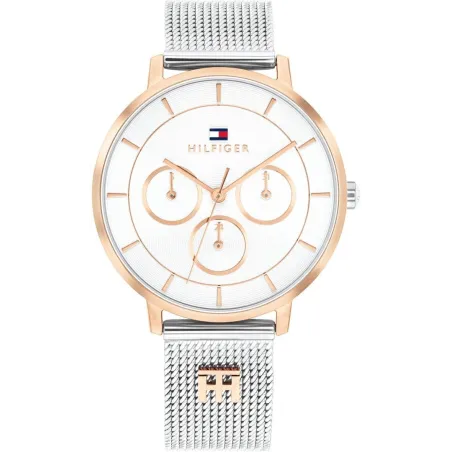 Reloj Tommy Hilfiger Tea Plateado y Rosado Multifunción Mujer 1782879