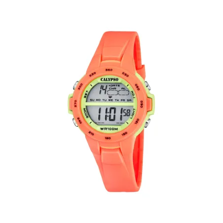 Reloj Calypso Junior Collection Coral y Verde Niño Digital K5850/4