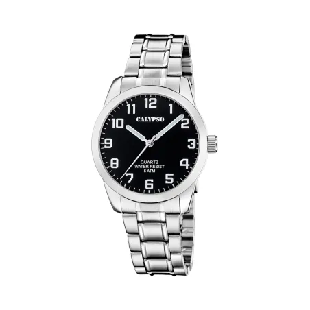Reloj Calypso Basic Plateado y Negro Analógico Hombre K5866/4