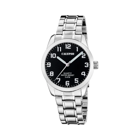 Reloj Calypso Basic Plateado y Negro Analógico Hombre K5866/4