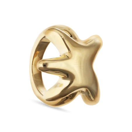 Anillo UNOde50 Stellaris Baño Oro ANI0881ORO000