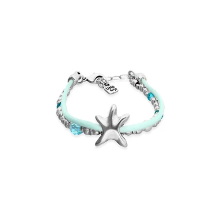 Pulsera UNOde50 Sisterstar Baño Plata y Cordón Verde PUL2657VRDMTL0M