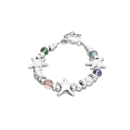 Pulsera UNOde50 Espectro Estrellas Baño Plata y Cristales Multicolor PUL2661MCLMTL0M