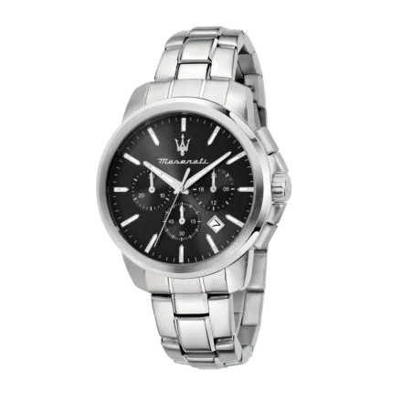 Reloj Maserati Succeso Plateado y Negro Cronógrafo Hombre R8873621046