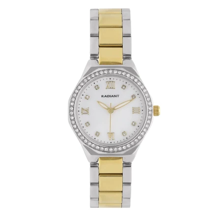 Reloj Radiant Quiet Luxe Plateado y Dorado Mujer RA691203