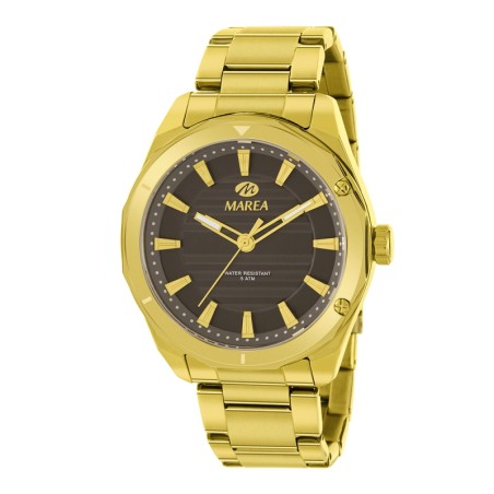 Reloj Marea Dorado y Negro Analógico Hombre B54298/4