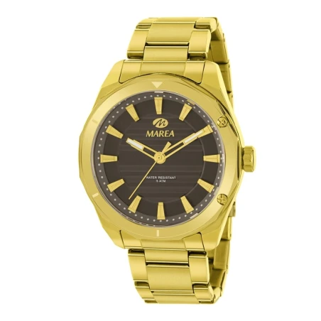 Reloj Marea Dorado y Negro Analógico Hombre B54298/4