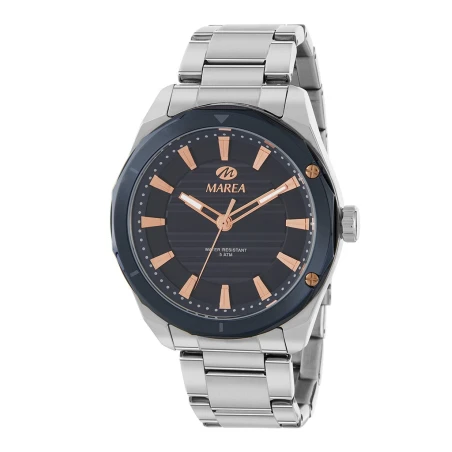 Reloj Marea Plateado y Azul Analógico Hombre B54298/3