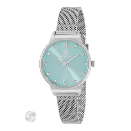 Reloj Marea Plateado y Turquesa Analógico Mujer B54302/1